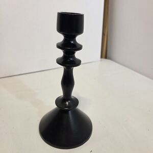 Target Black Sculpted Metal Candlestick